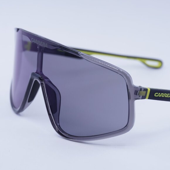 CARRERA 4017/S 0XYO MT Sunglasses Light Grey/Yellow Shield Frame, Green Lenses - Picture 9 of 11
